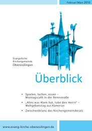 lesen - Evangelische Kirchengemeinde Oberesslingen