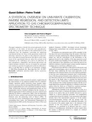 A statistical overview on univariate calibration, inverse regression ...