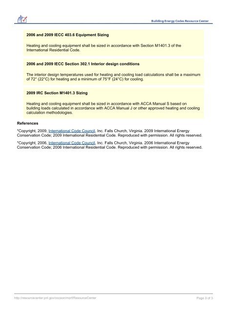 Residential Heating and Cooling Load Calculation Requirements ...