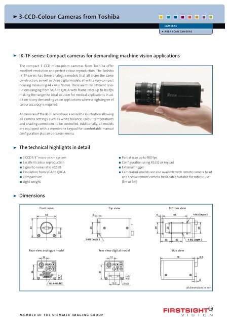 3-CCD-Colour Cameras from Toshiba