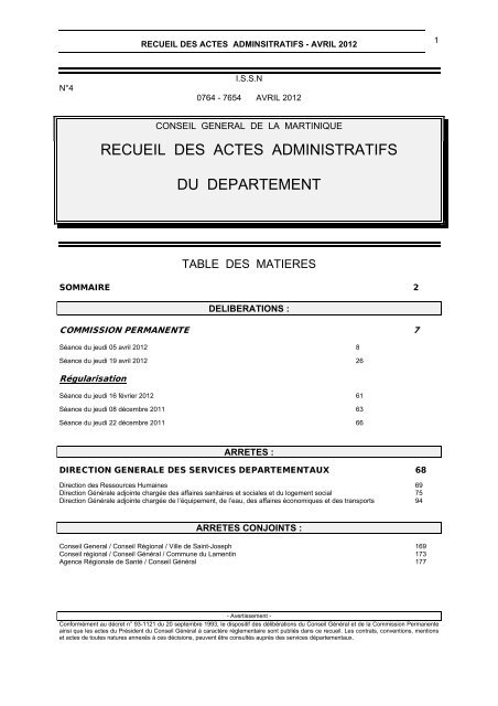 Visualisez le numéro au format PDF - Le Conseil Général de la ...