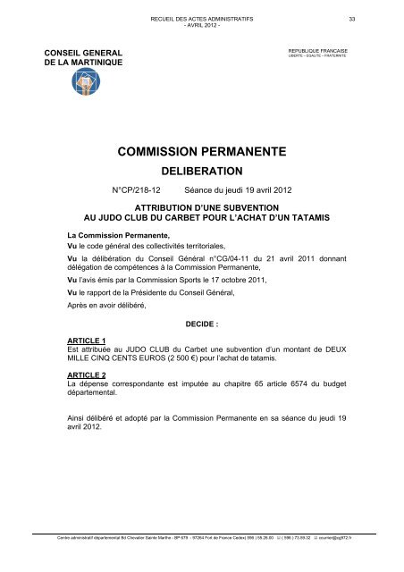 Visualisez le numéro au format PDF - Le Conseil Général de la ...