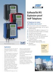 ExResistTel IP2 Explosion-proof VoIP Telephone - bei FHF, Funke ...