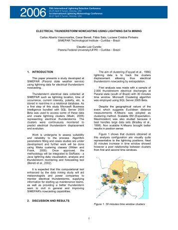 Electrical thunderstorm nowcasting using lightning data ... - Vaisala