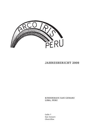 Rundschreiben (Page 1) - Verein Arco Iris Peru / San Genaro, Lima ...