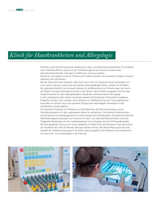 Hygiene, Umweltschutz - Heinrich-Braun-Klinikum Zwickau