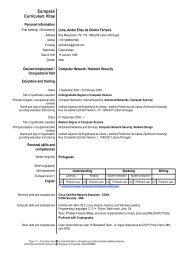 Europass Curriculum Vitae - Instituto PolitÃ©cnico de Lisboa