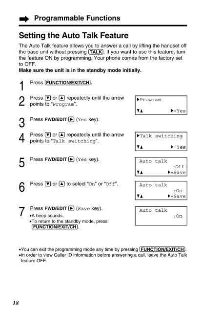 Operating Instructions - Operating Manuals for Panasonic Products ...