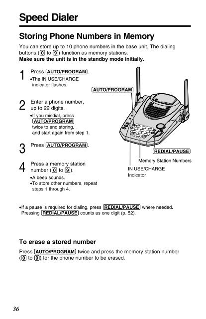 Operating Instructions - Operating Manuals for Panasonic Products ...