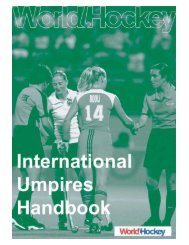 Umpire's Handbook - International Hockey Federation
