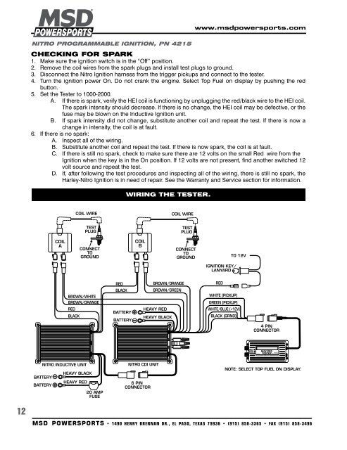 MSD Tech Line - MSD Powersports