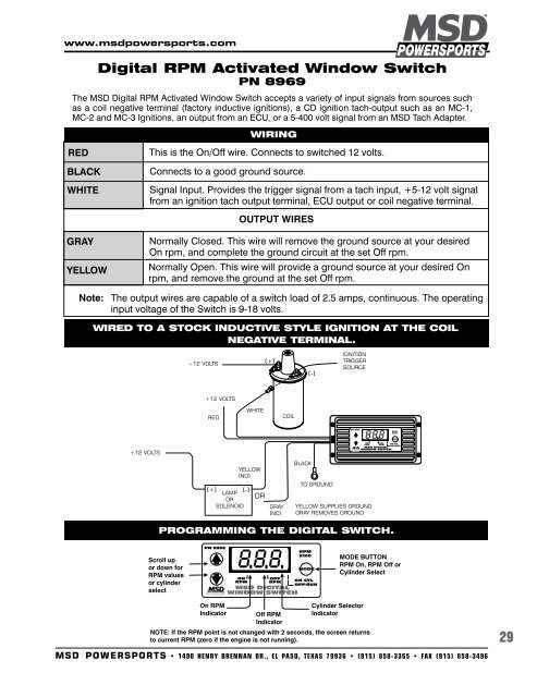 MSD Tech Line - MSD Powersports