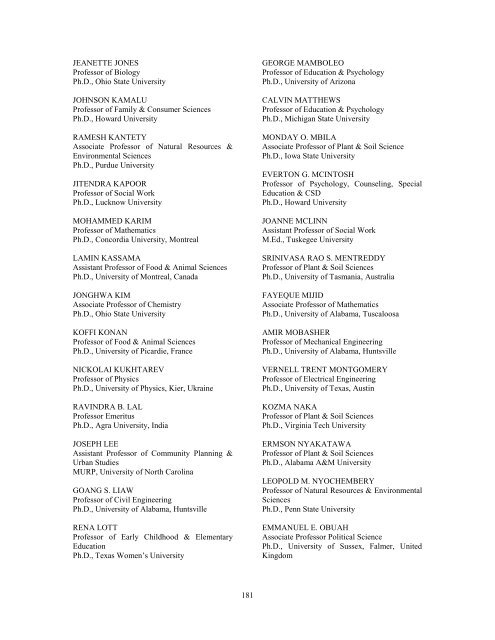 Graduate Catalog: 2012-2013 - Alabama A&M University