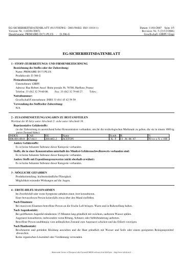 EG-SICHERHEITSDATENBLATT - Akatherm FIP GmbH