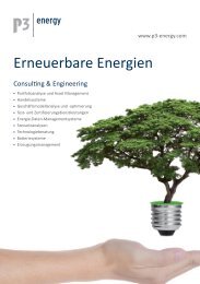 Infoblatt Erneuerbare Energien - P3 Group