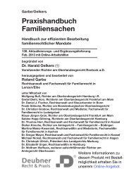 Praxishandbuch Familiensachen - Deubner Recht & Praxis