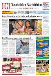 Steine sollen laufen lernen - epaper - Osnabrücker Nachrichten