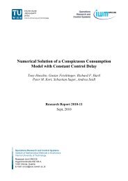 Numerical Solution of a Conspicuous Consumption Model ... - orcos