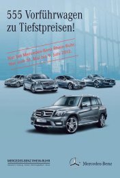 555 Vorführwagen zu Tiefstpreisen! - Mercedes-Benz ...