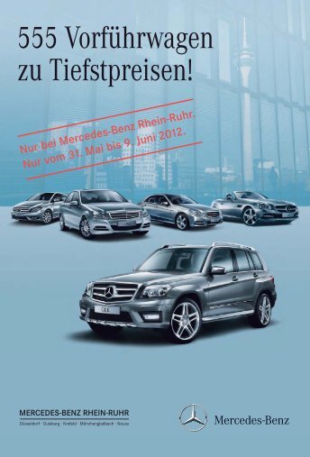 555 Vorführwagen zu Tiefstpreisen! - Mercedes-Benz ...