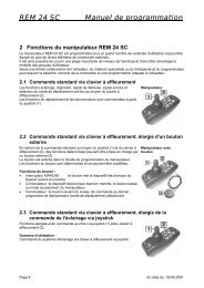 REM 24 SC Manuel de programmation - Invacare