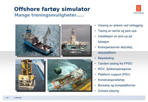 Offshore fartÃ¸y simulator