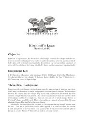 Kirchhoff's Laws - Mercer University Physics