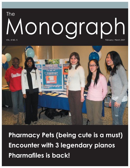 February/March - University of Toronto's Undergraduate Pharmacy ...