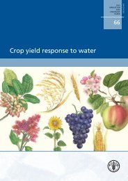 Crop yield response to water - Cra