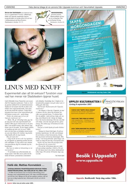 Programtidning 2007 - KulturNatten Uppsala