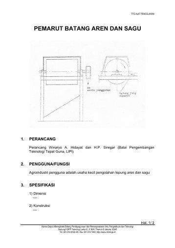 Pemarut Batang Aren dan Sagu - Smecda