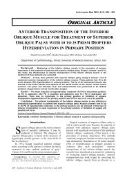 ANTERIOR TRANSPOSITION OF THE INFERIOR OBLIQUE ...