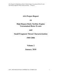 AIA Report on High Bypass Ratio Turbine Engine Uncontained ...