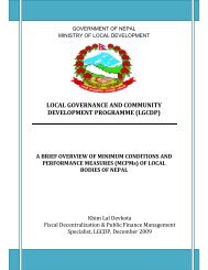local governance and community development programme - LGCDP
