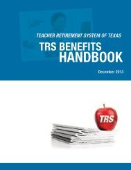 Benefits Handbook - TRS