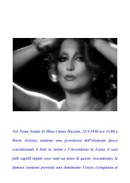 Nel Tema Natale di Mina (Anna Mazzini, 25/3 ... - astrologianiko.it