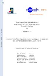 Contribution à l'optique des ondes atomiques cohérentes ...