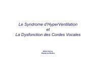 Syndrome d'hyperventilation et dyskinÃ©sie des cordes vocales