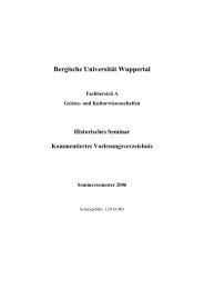 Bergische UniversitÃ¤t Wuppertal Fachbereich A Geistes