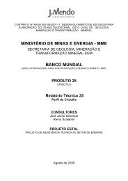 Perfil da Crisotila - MinistÃƒÂ©rio de Minas e Energia