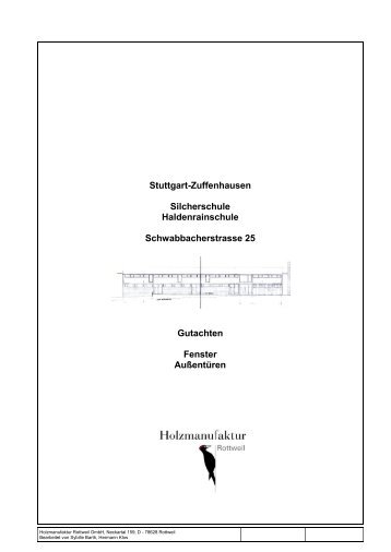 Stuttgart-Zuffenhausen Silcherschule Haldenrainschule ...