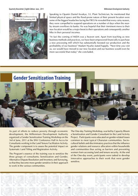 Download the MiDA Newsletter, 8th Edition - MiDA Ghana