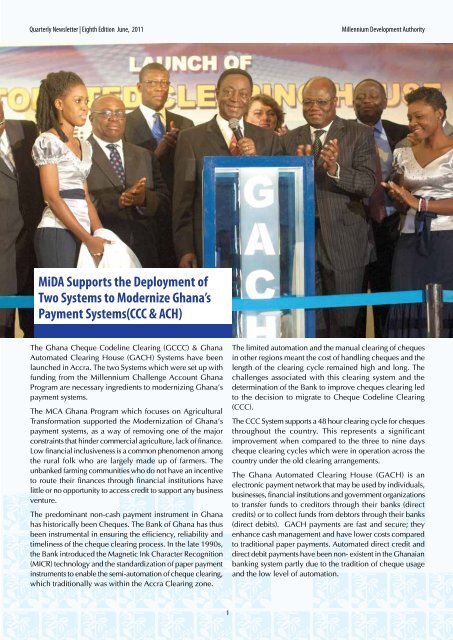 Download the MiDA Newsletter, 8th Edition - MiDA Ghana