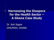 Dr Ken Sagoe Director of Human Resources ... - FindaJobinAfrica