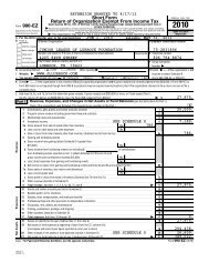 JLL Foundation, Inc. 2010 IRS 990 Form