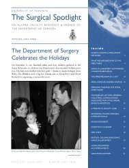 Winter 2008 (Printable PDF) - The Surgical Spotlight