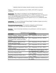 VERIFICATION OF NUREG-1805 BY HAND CALCULATIONS ...