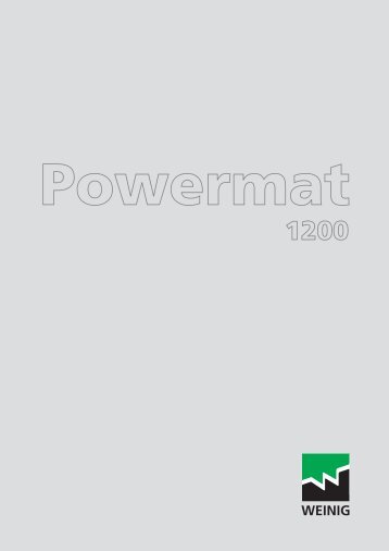 Brochure Powermat 1200 GBR - Weinig