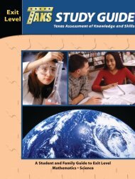 A Student and Family Guide to Exit Level Mathematics â¢ Science