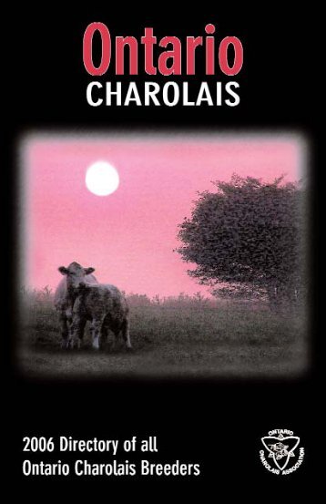 Ontario Breeders Directory.qxd - Charolais Banner